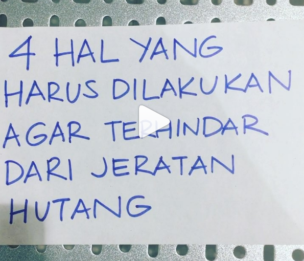 4 Hal Yang Harus Dilakakukan Agar Terhindar Dari Jeratan Hutang.