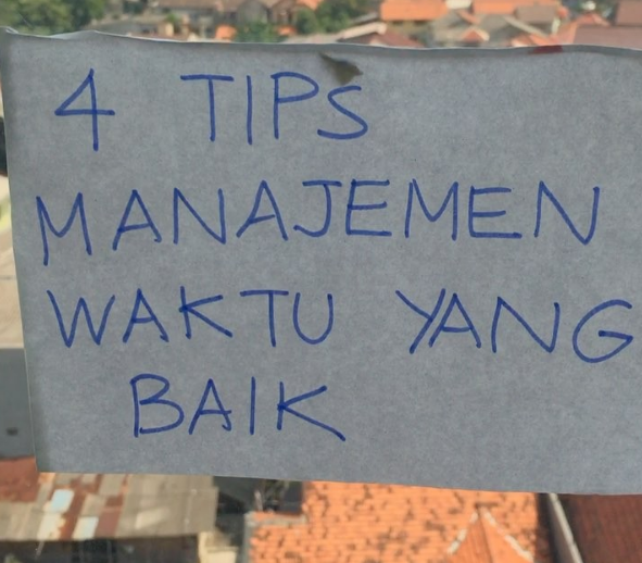 4 Tips Manajemen Waktu yang Baik