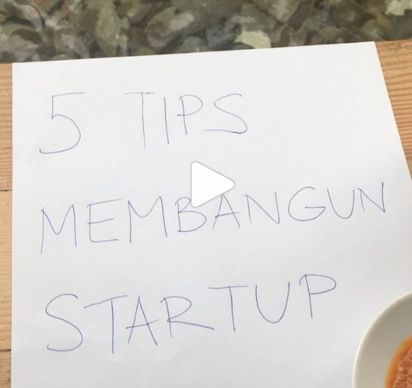 5 Tips Sukses Membangun Startup by Wempy Dyocta Koto