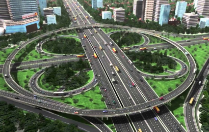 Fly over Semanggi. Proses Pembangunan itu membutuhkan waktu yang lama.