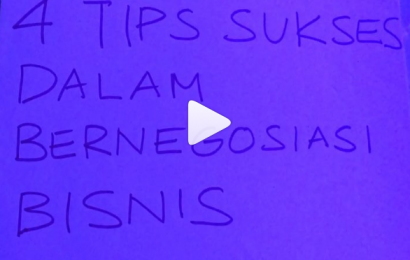 4 Tips Sukses Dalam Bernegosiasi Bisnis