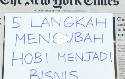 5 Langkah Mengubah Hobi Menjadi Bisnis