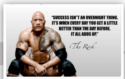 Apakah Kamu berada di antara batu dan tempat yang keras? Yuk Belajar dari The Rock