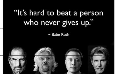 Kunci kesuksesan: Never Give Up